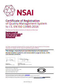 Certificate of Registration of Quality Management