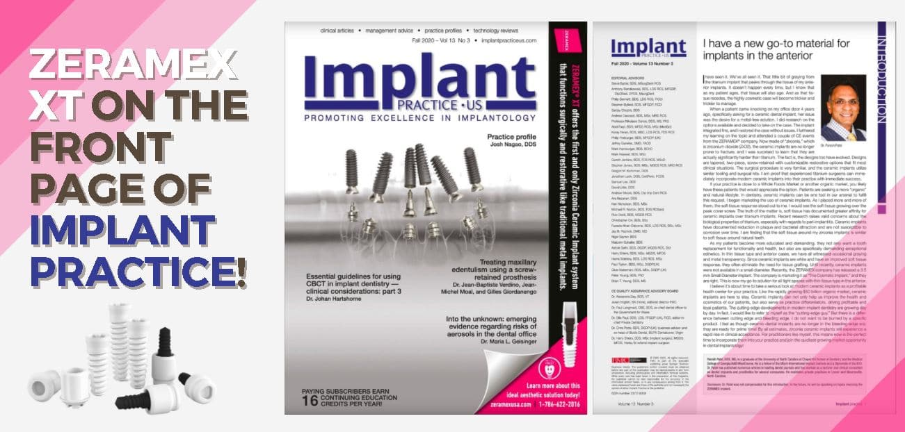 zeramex front page implant practice