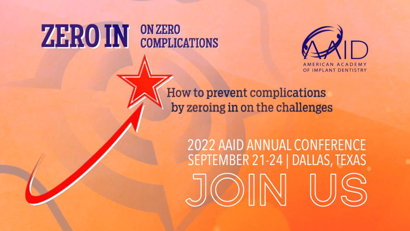 AAID 2022 Annual Conference CERAMIC IMPLANTS ZERAMEX Zeramex USA