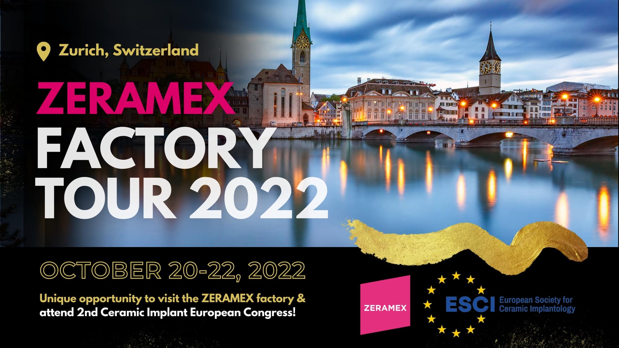 Zeramex Factory Tour 2022 ESCI European Ceramic Implant Congress